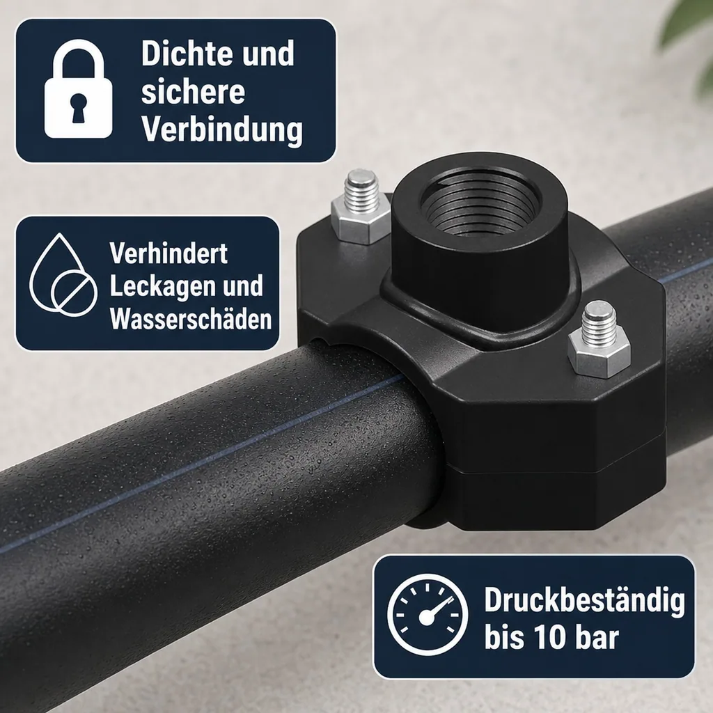 PP Anbohrschelle 40 x 3/4 Zoll