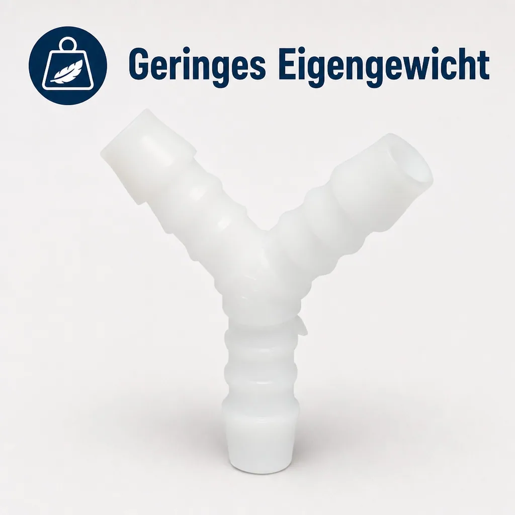 Schlauchverbinder Kunststoff Y-Stück 12 mm