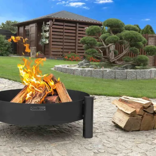 Feuerschale, Garten Feuerstelle, 60 cm, Stahl, handgefertigt