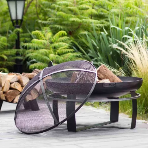 Feuerschale 80 cm Stahl Garten, zum Grillen