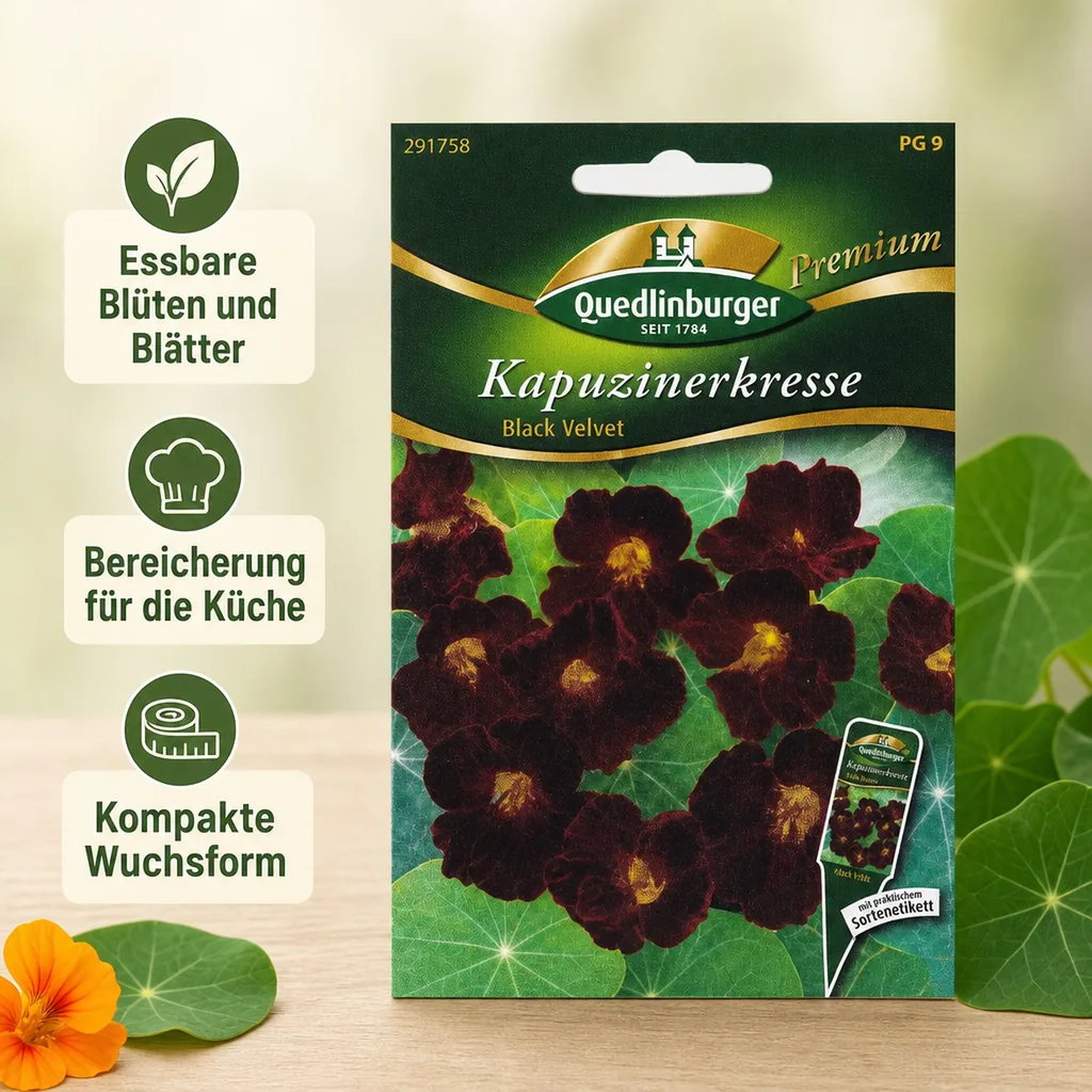 Kapuzinerkresse Black Velvet Samen