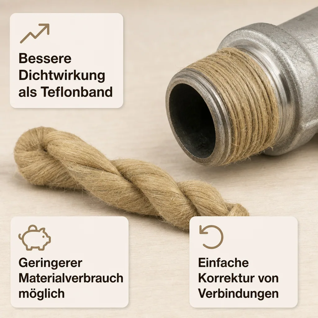 Dichthanf 180-200g, Hanf Dichtung, Gewinde abdichten