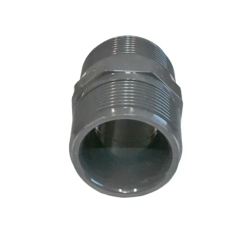 PVC Fitting, Doppelnippel 1 1/2 Zoll, PVC-U AG x AG, Rohrverbinder