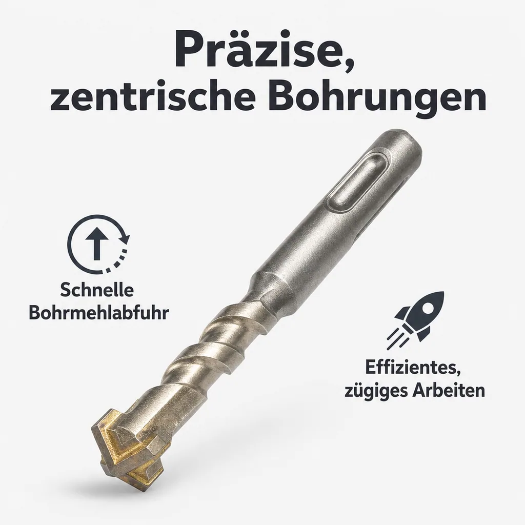Hammerbohrer SDS Plus 8mm, Betonbohrer, Steinbohrer