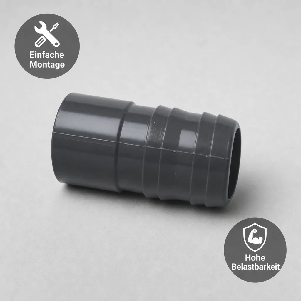 PVC Fitting, Klebetülle 25mm, Schlauchtülle, PVC-U