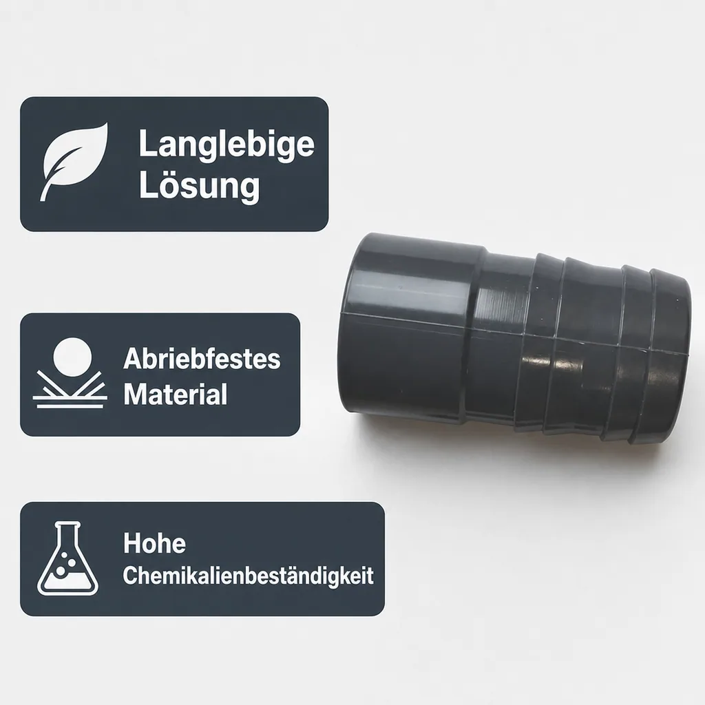 PVC Fitting, Klebetülle 25mm, Schlauchtülle, PVC-U