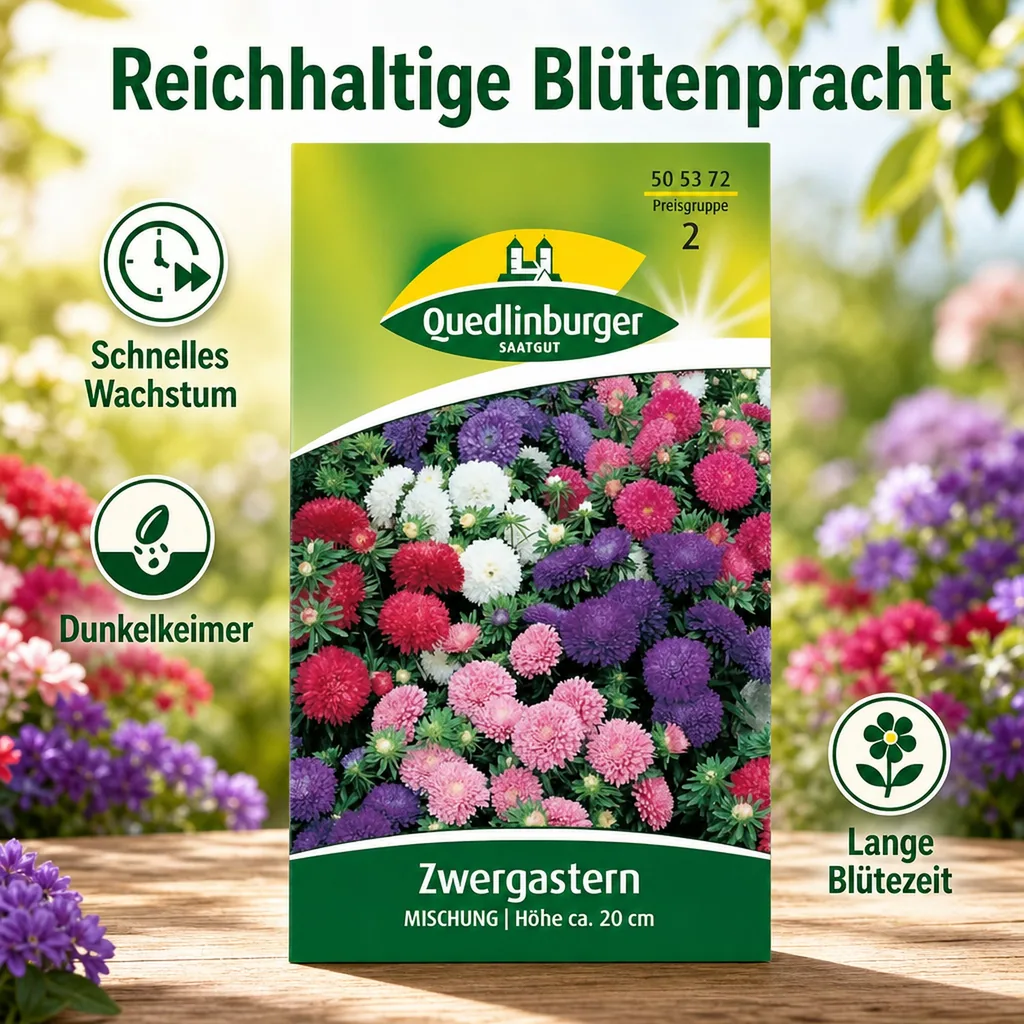 Zwergastern, Mischung, Bunte Astern für Garten & Balkon