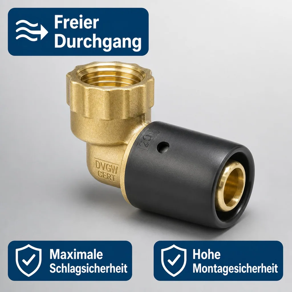 Steckfitting Winkel 16 x 2 auf 1/2" IG