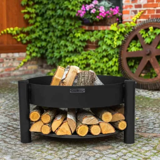 Feuerschale 70 cm, Garten Feuerschale, Naturstahl, handgefertigt