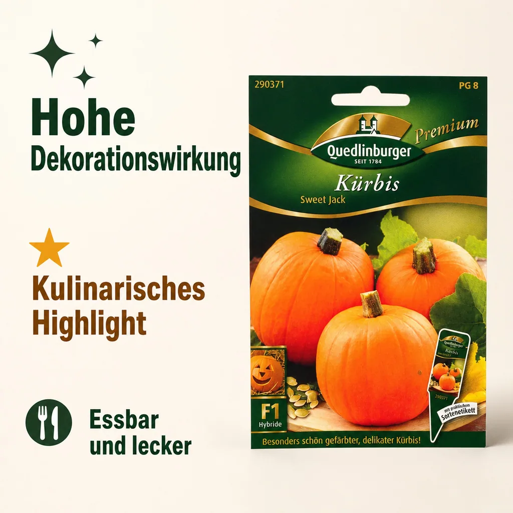 Kürbis kaufen, Sweet Jack F1, Speisekürbis