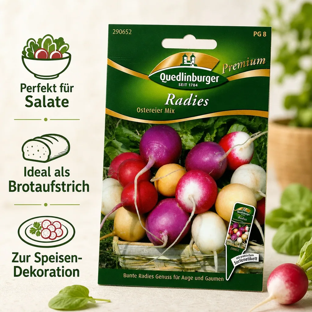 Radies, Ostereier Mischung