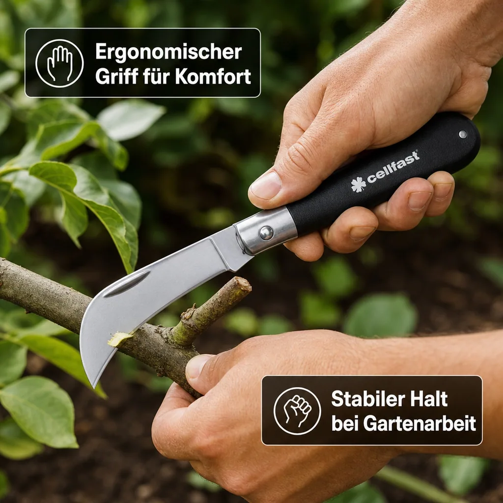 Gartenhippe, Gartenmesser, Baummesser, Gärtnermesser