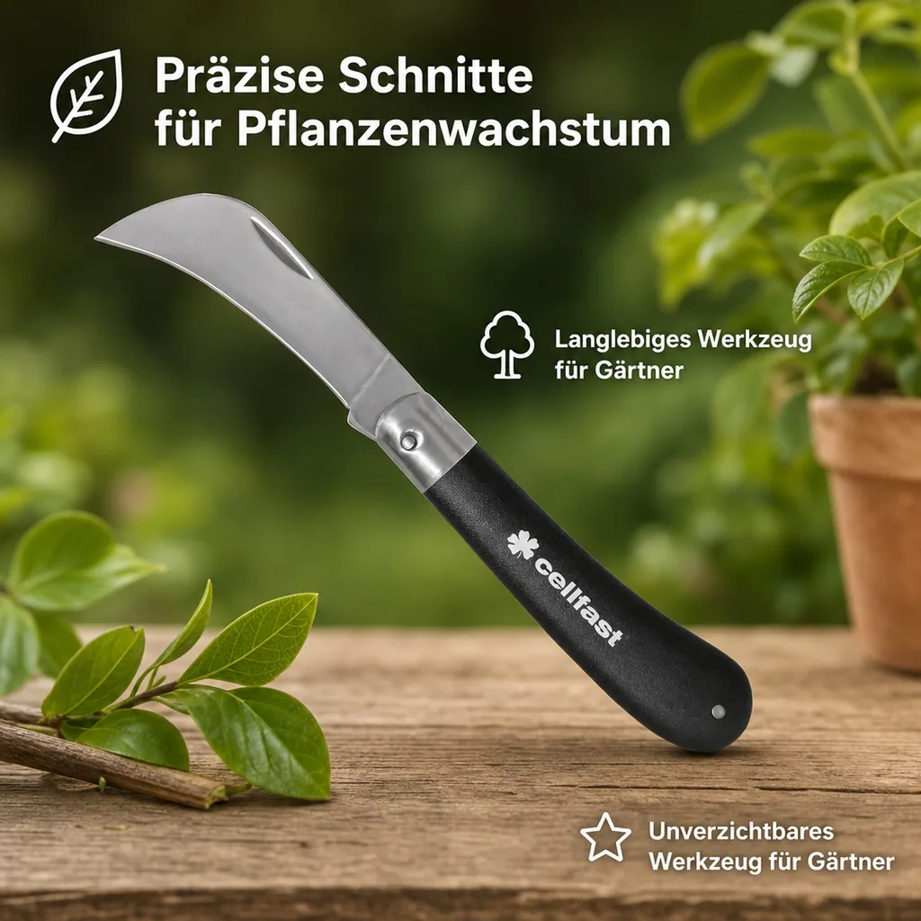 Gartenhippe, Gartenmesser, Baummesser, Gärtnermesser
