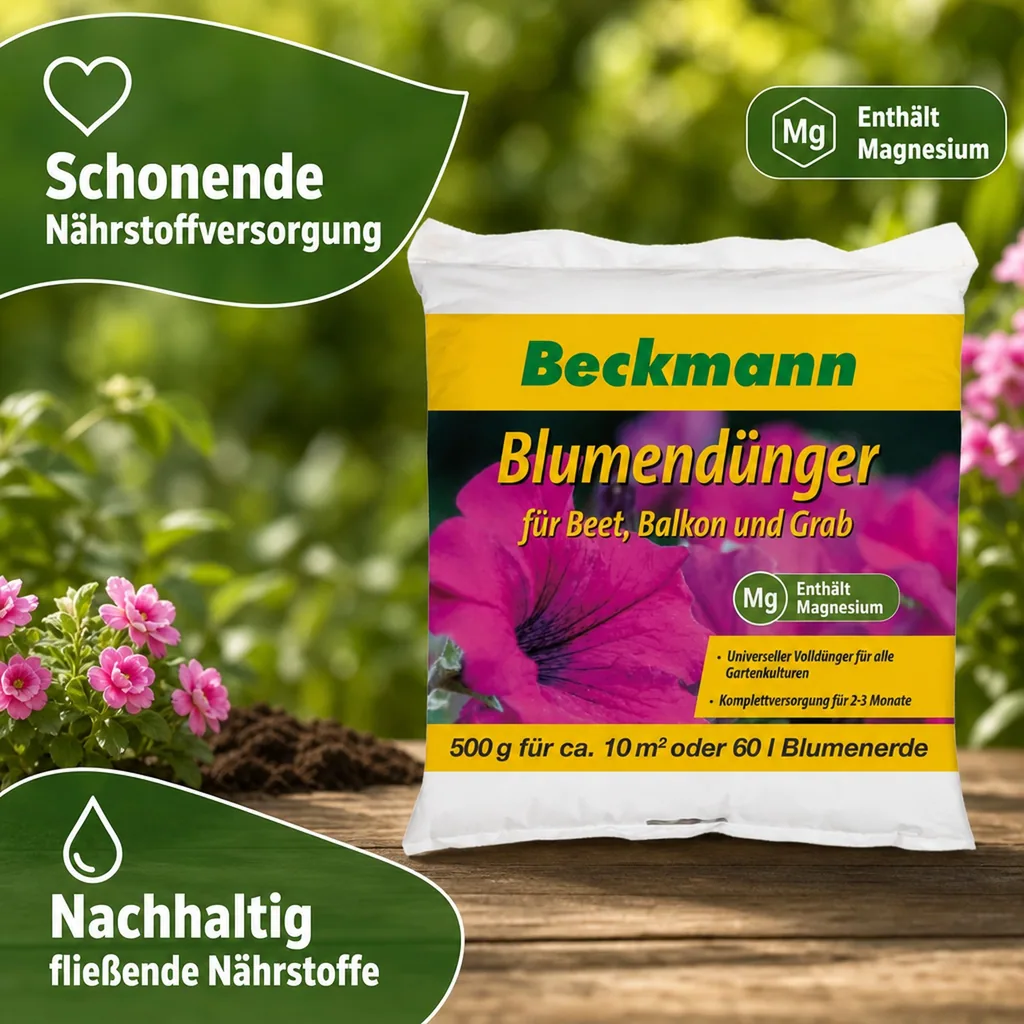 Blumendünger für Beet, Balkon und Grab 500g
