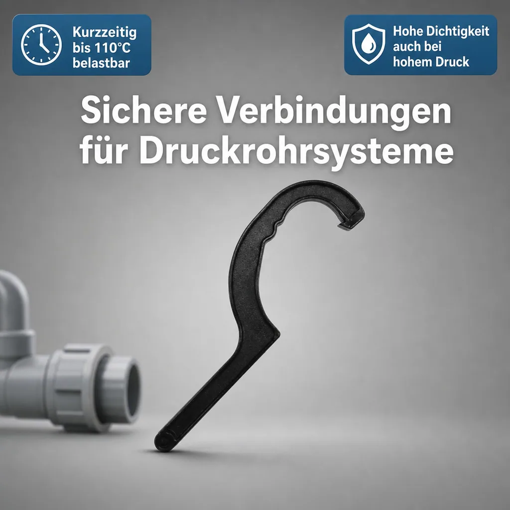 Klemmfitting, PE Rohr Verschraubung, Montageschlüssel 16-40