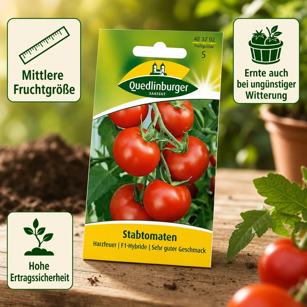 Tomatensamen, Stabtomate Harzfeuer F1