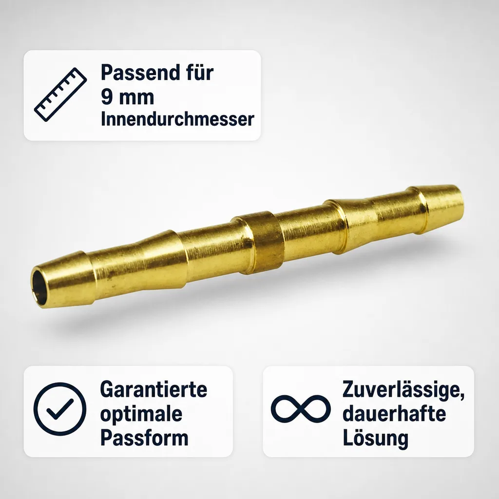 Druckluft Doppeltülle 9mm