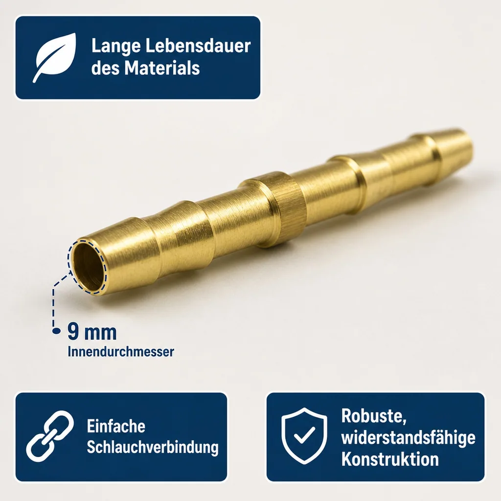Druckluft Doppeltülle 9mm