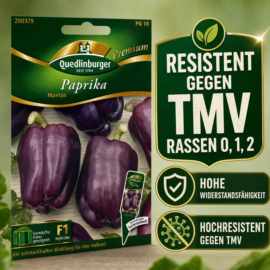 Paprika Samen, Mavras F1, Dunkle Blockpaprika, Resistente Sorte