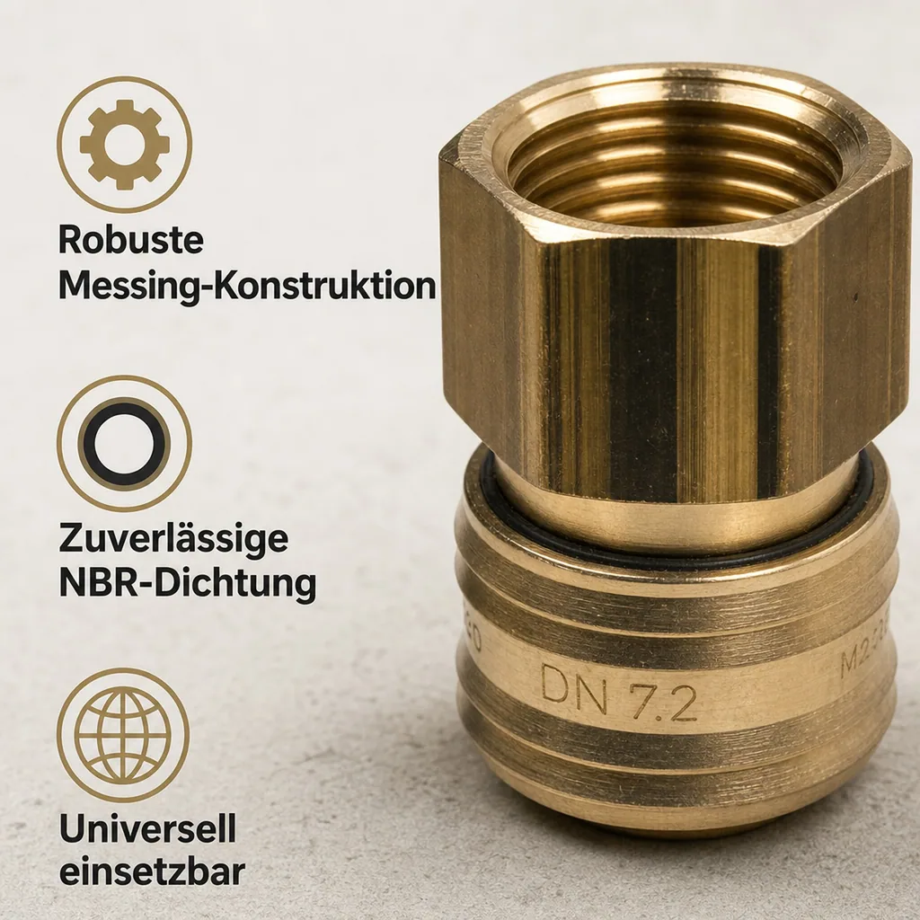 Druckluftkupplung, 3/8 Zoll Innengewinde, Schnellkupplung
