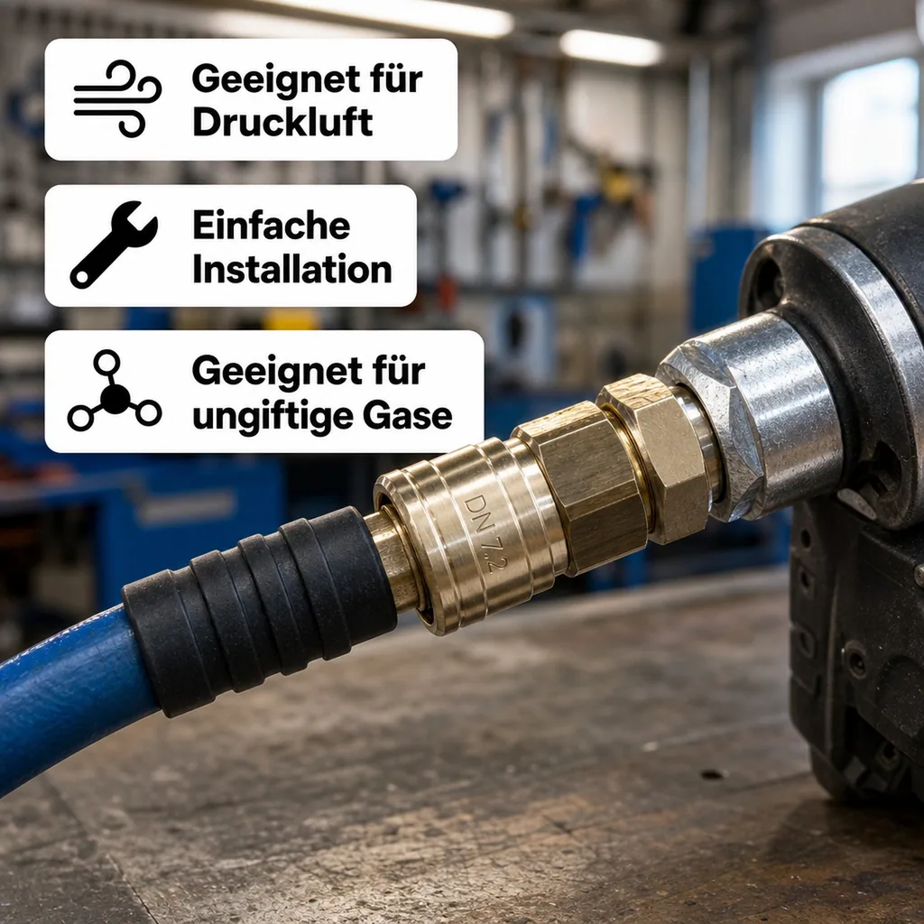 Druckluftkupplung, 3/8 Zoll Innengewinde, Schnellkupplung