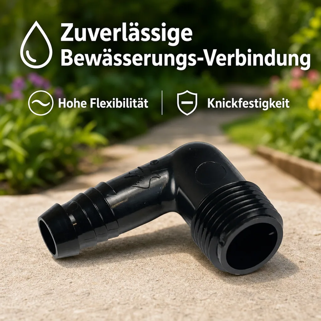 Gartenschlauch Winkel, 1/2 Zoll, Bewässerung Anschluss, 90 Grad