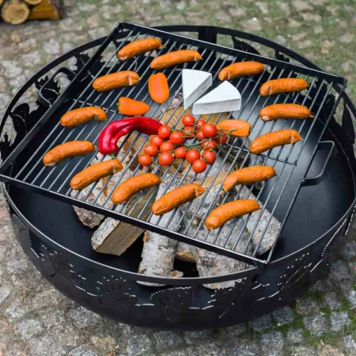 Feuerschale 80 cm, Garten, Naturstahl