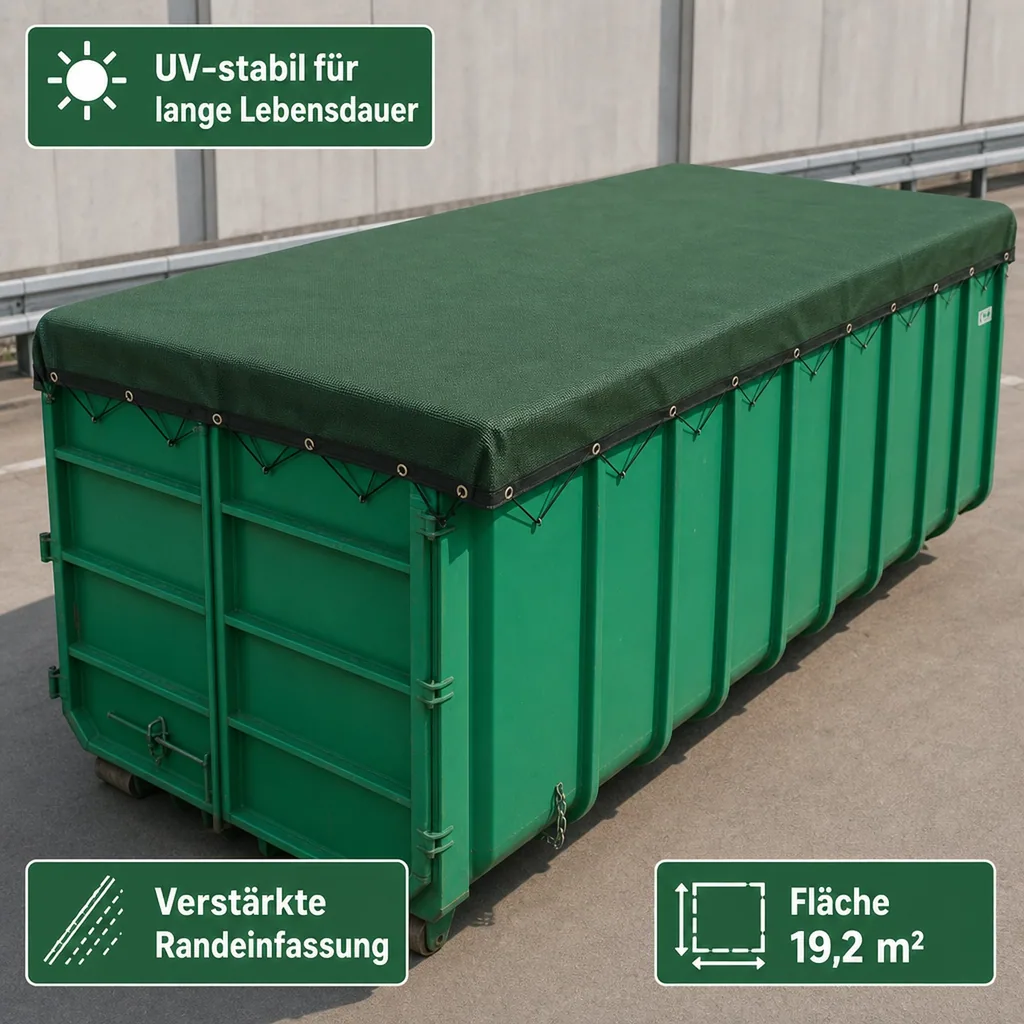 Anhängernetz, Containernetz, Abdecknetz, 3,2 x 6 m (19,2m²), PE-Monofilgewebe