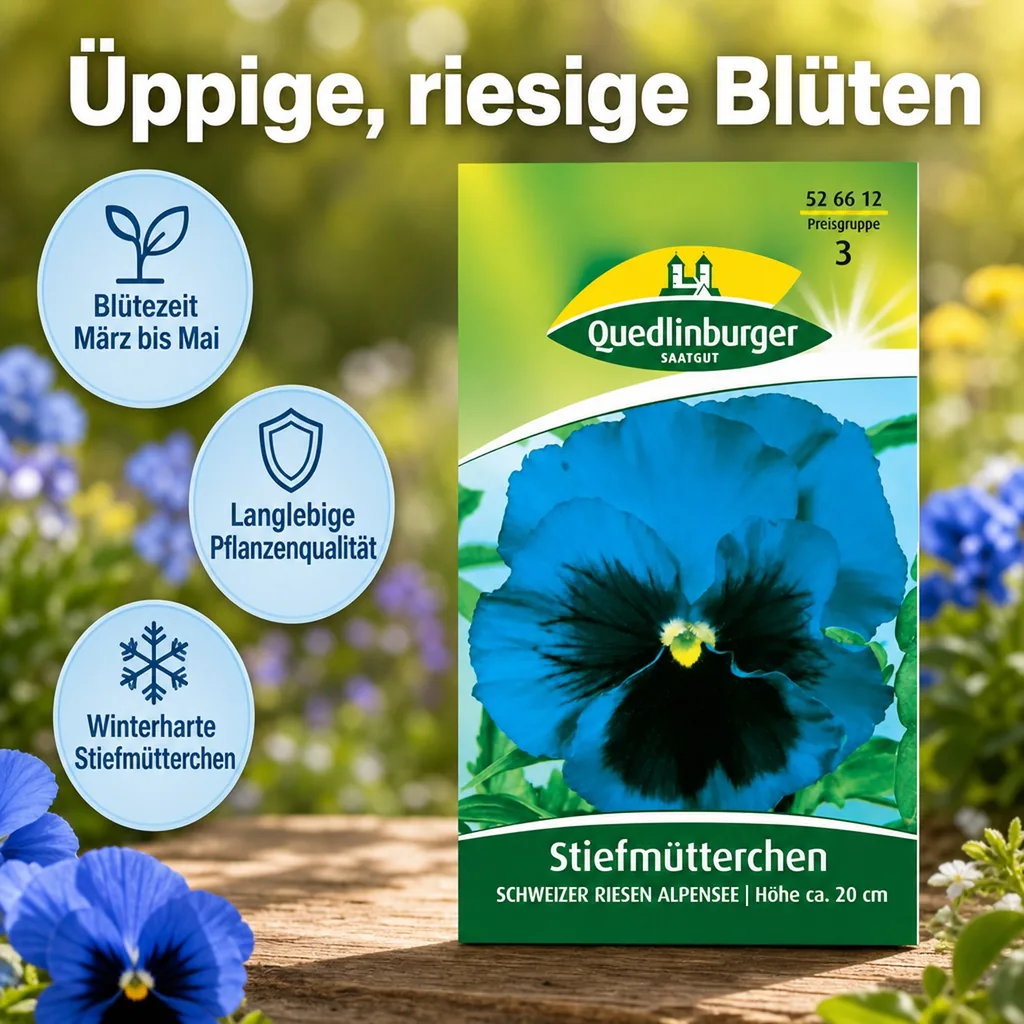 Stiefmütterchen kaufen, Frühlingsblumen für Balkon, zweijährig