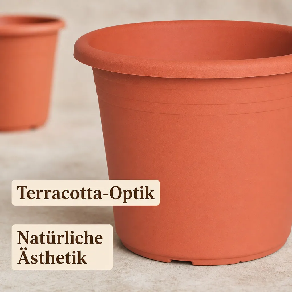 Blumentopf CYLINDRO ca. Ø 45 cm, 30 Liter, terracotta