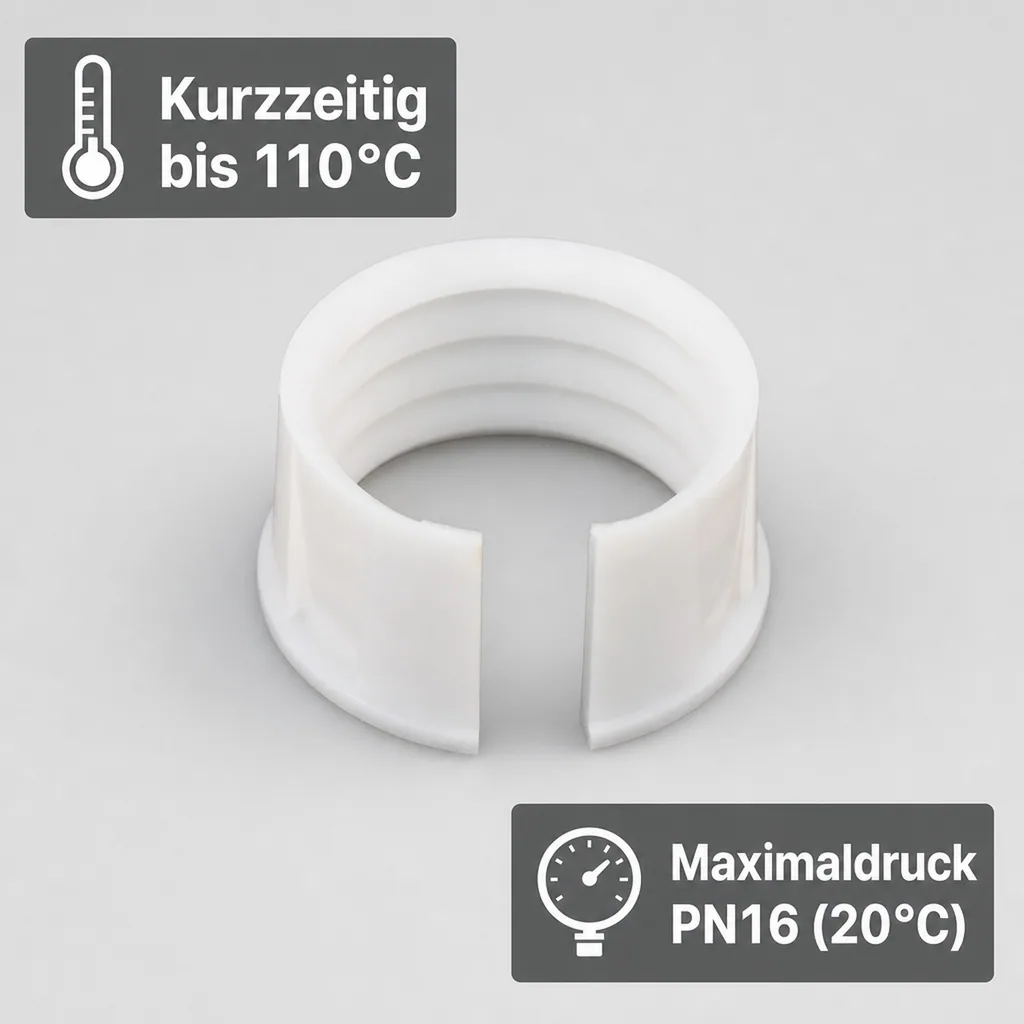 PP PE Rohr Verschraubung Ersatzklemmhülse 40
