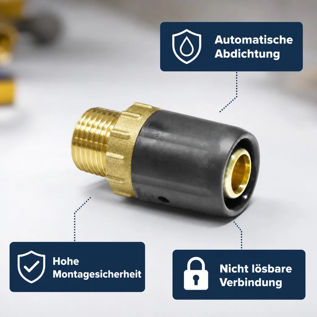 Steckfitting Übergang 20 x 2 auf 3/4" AG