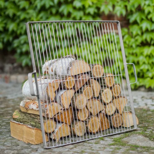 Grillrost Edelstahl, 58x58 cm, für Feuerschale 80 cm