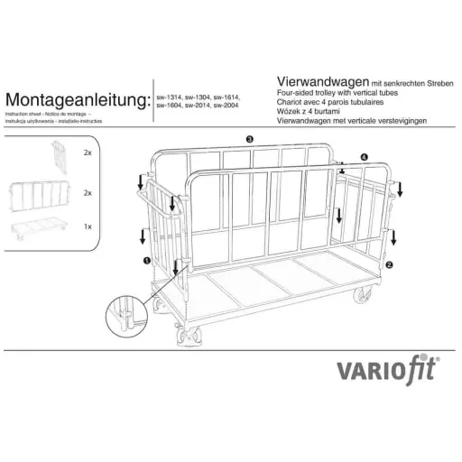 Streben Vierwandwagen 500 kg Typ L (TG)