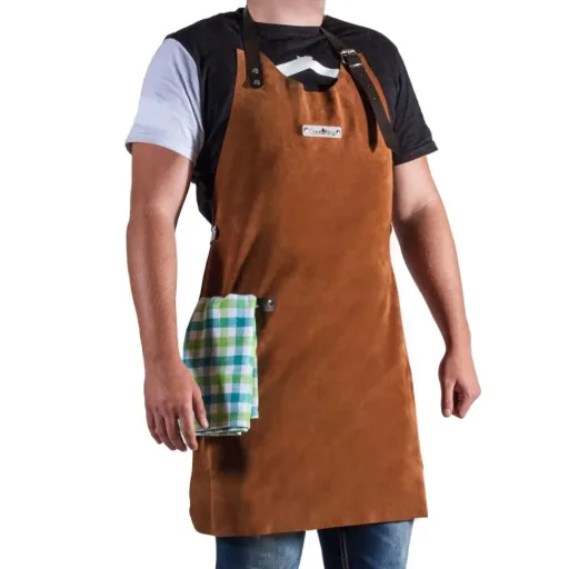 Lederschürze, Grillschürze Leder, Leder Schürze
