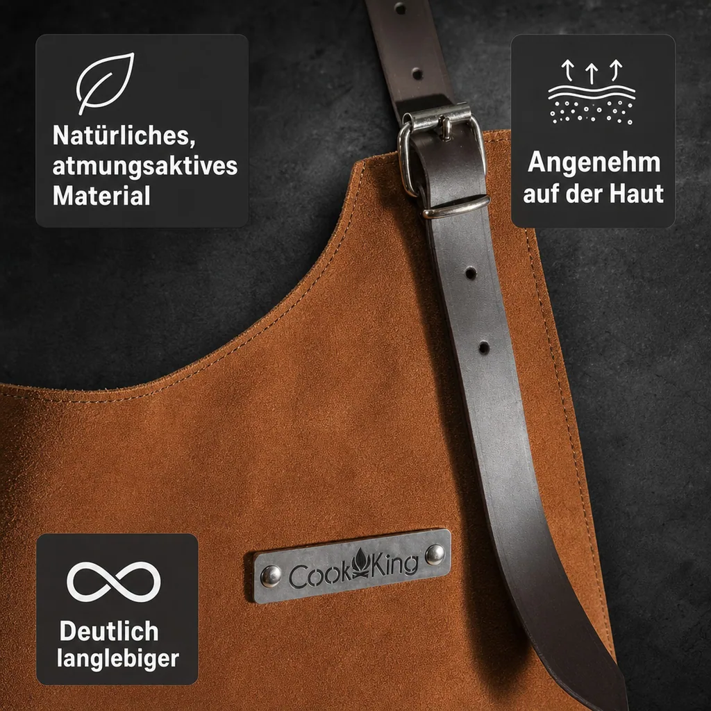 Lederschürze, Grillschürze Leder, Leder Schürze
