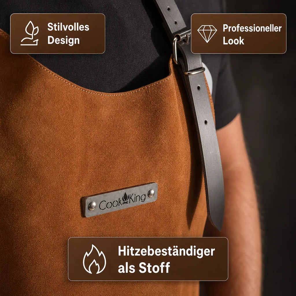 Lederschürze, Grillschürze Leder, Leder Schürze