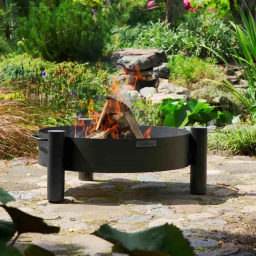 Feuerschale 70 cm, Garten Feuerschale Stahl, handgefertigt