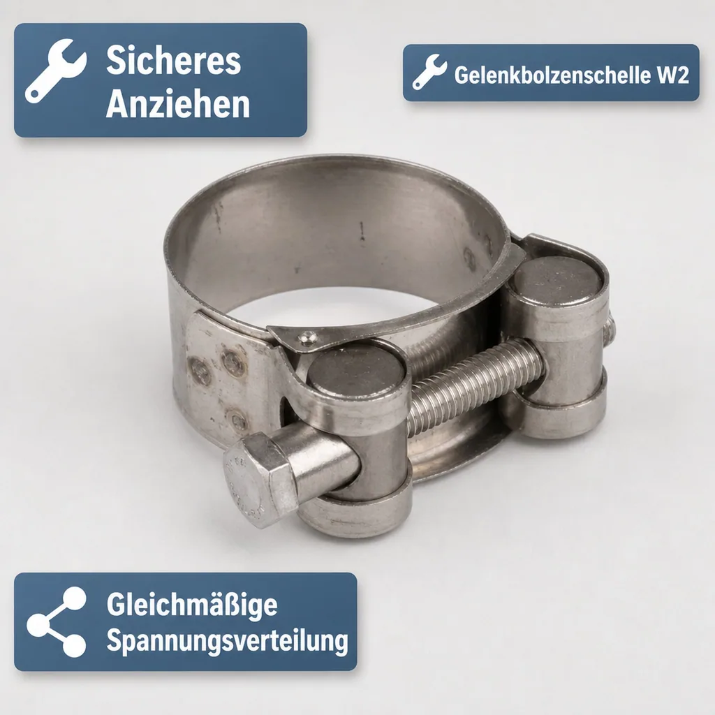 W2 Spannbacken-/ Gelenkbolzschellen 52-55mm