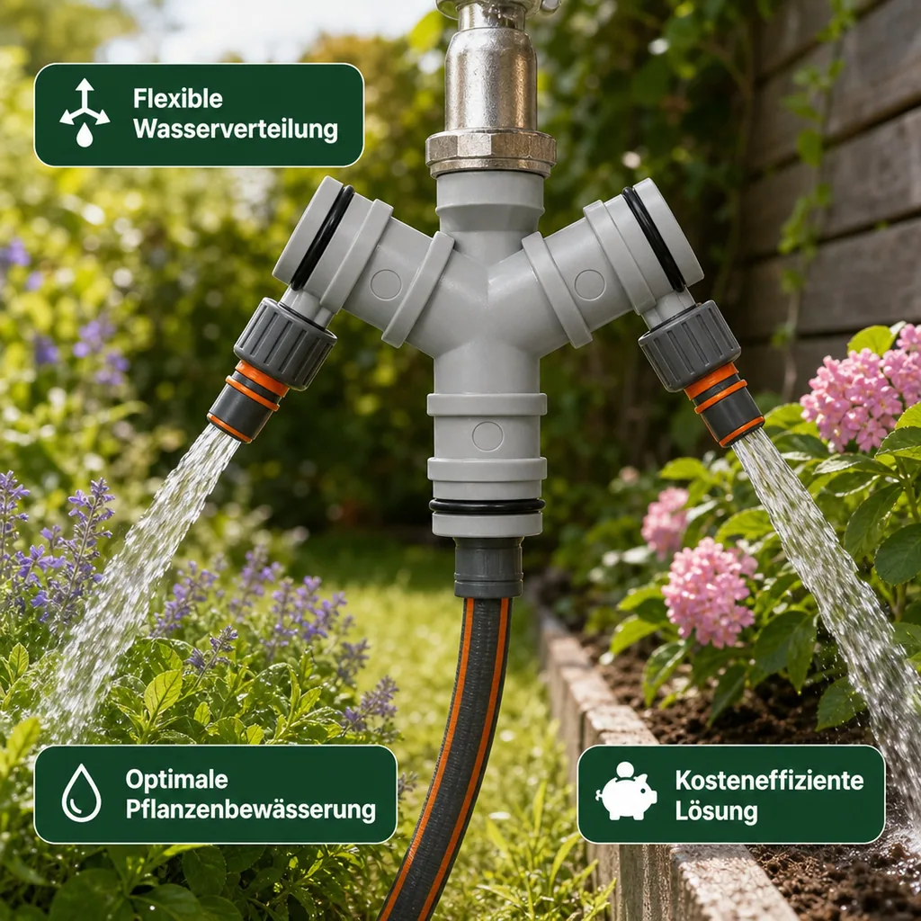1 Zoll Abzweig, 3 Wege, Schlauchverbinder 1 Zoll