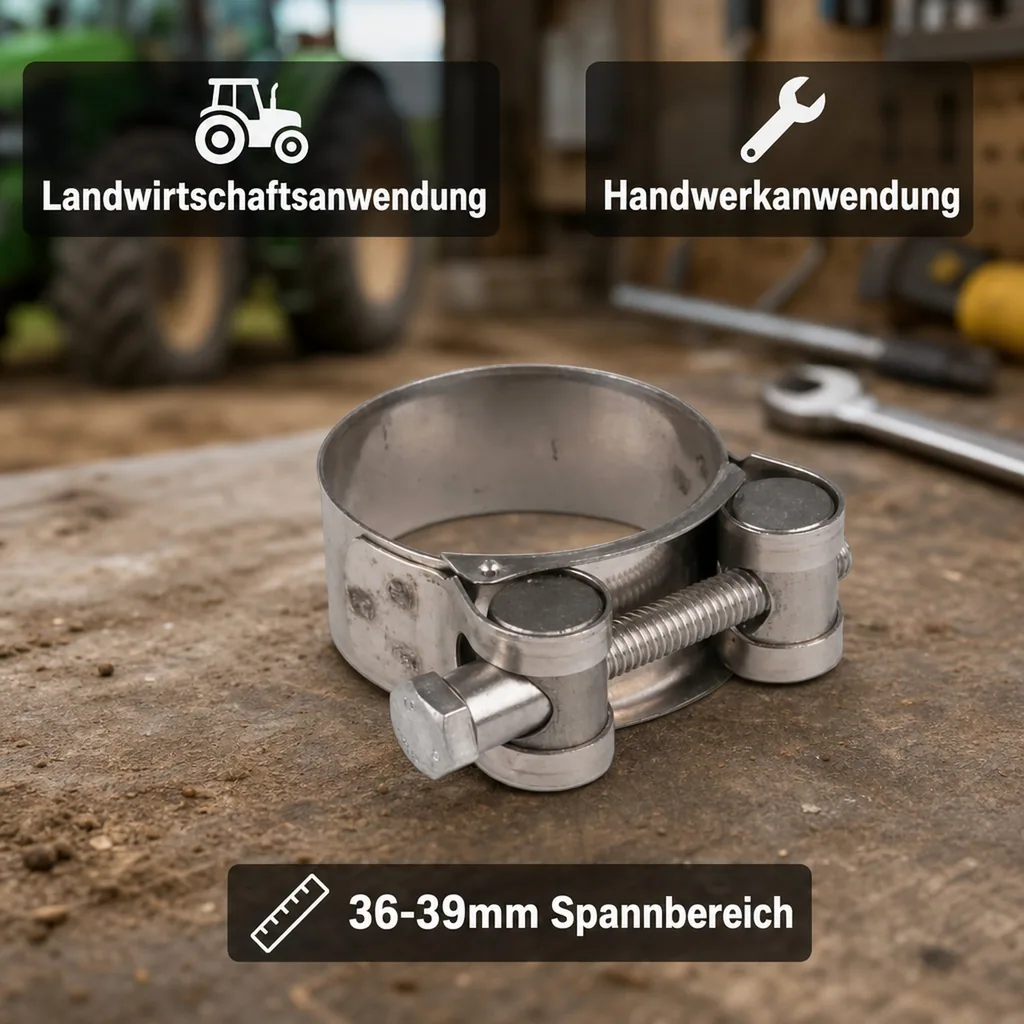 W2 Spannbacken-/ Gelenkbolzschellen 36-39mm