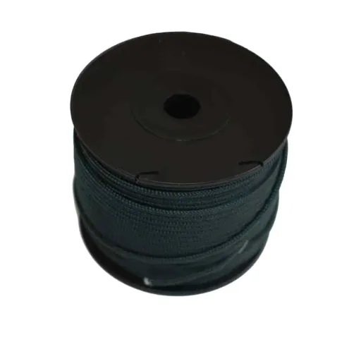 PP Kordel geflochten, 2,5mm, schwarzgrün, 85m, Befestigungskordel