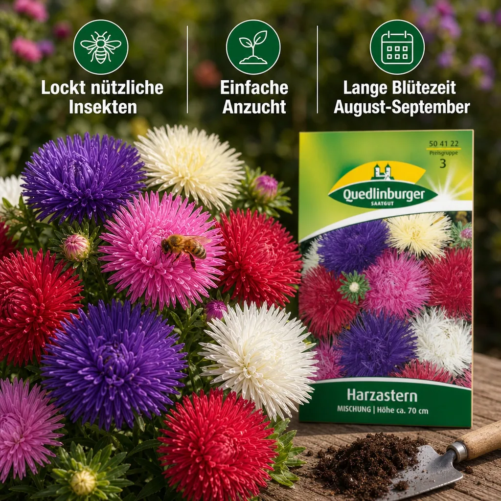 Aster Samen, Sommerastern Samen, Mischung, Schnittblumen geeignet