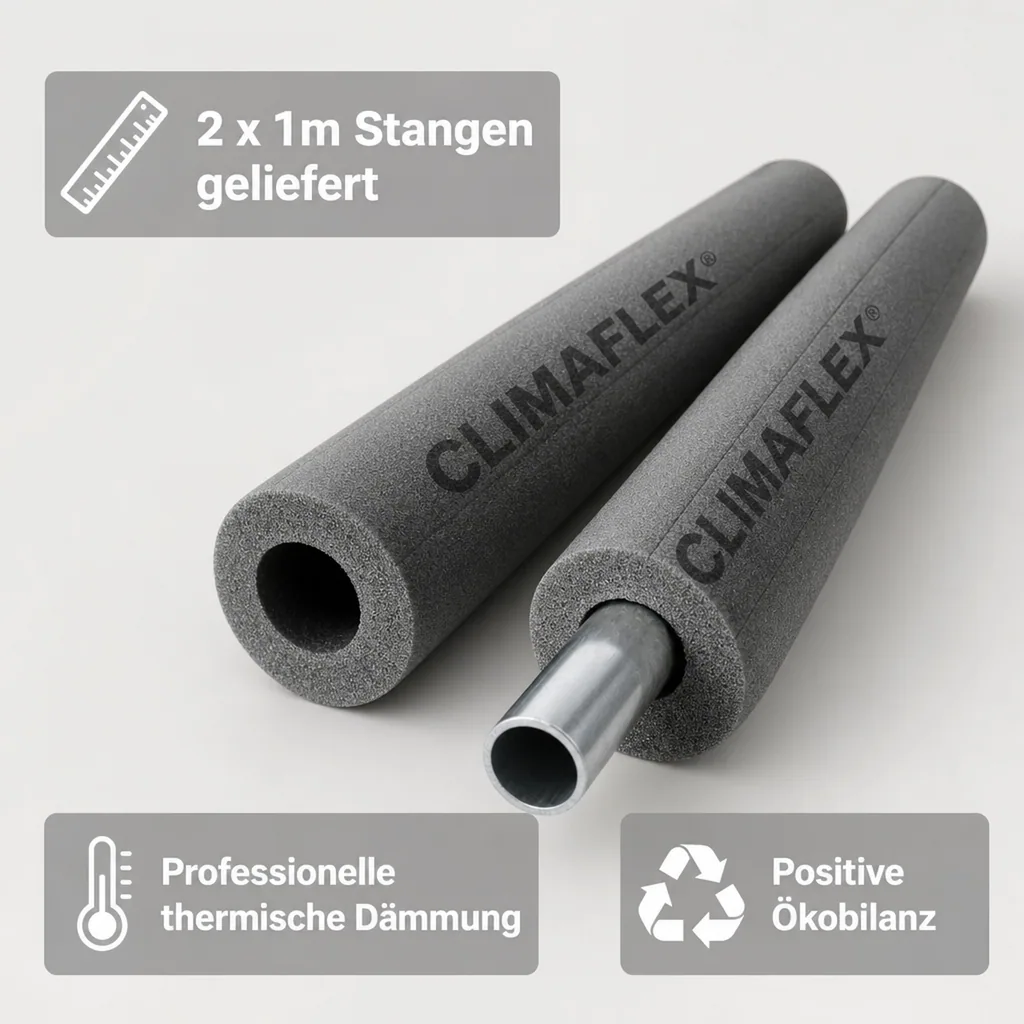 CLIMAFLEX® 2m Isolierschlauch Ø 48 mm x 9 mm Dämmung
