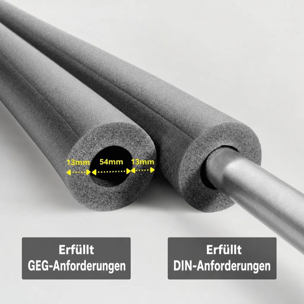 CLIMAFLEX® 2m Isolierschlauch Ø 54 mm x 13 mm Dämmung