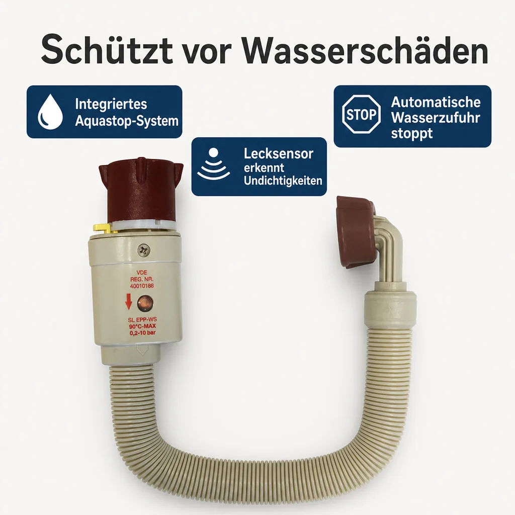 Zulaufschlauch Waschmaschine, Aquastop, 2,5m Sicherheitszulaufschlauch