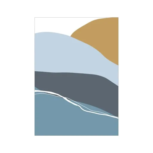 Little Dutch Poster - Horizon, A3, Farbe: blau
