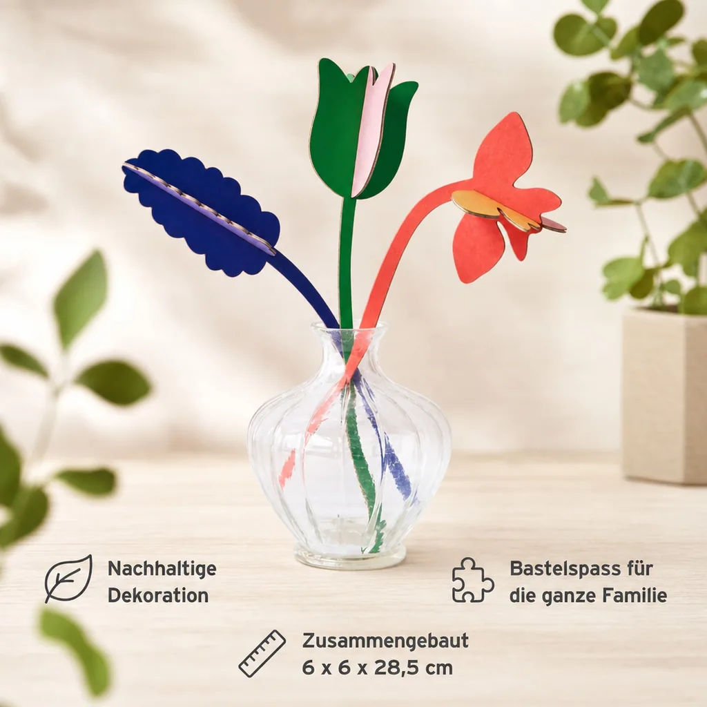 studio ROOF 3D Frühlingsblumen Pappe