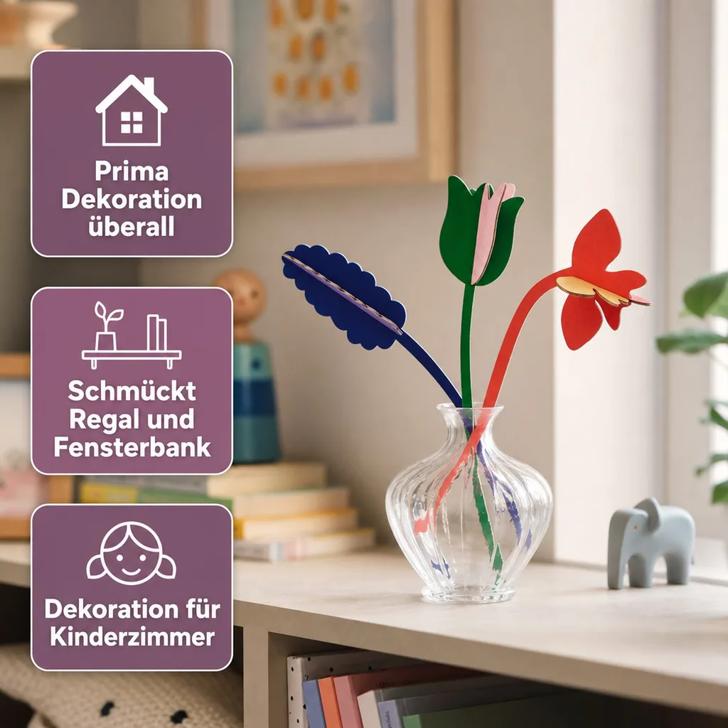 studio ROOF 3D Frühlingsblumen Pappe