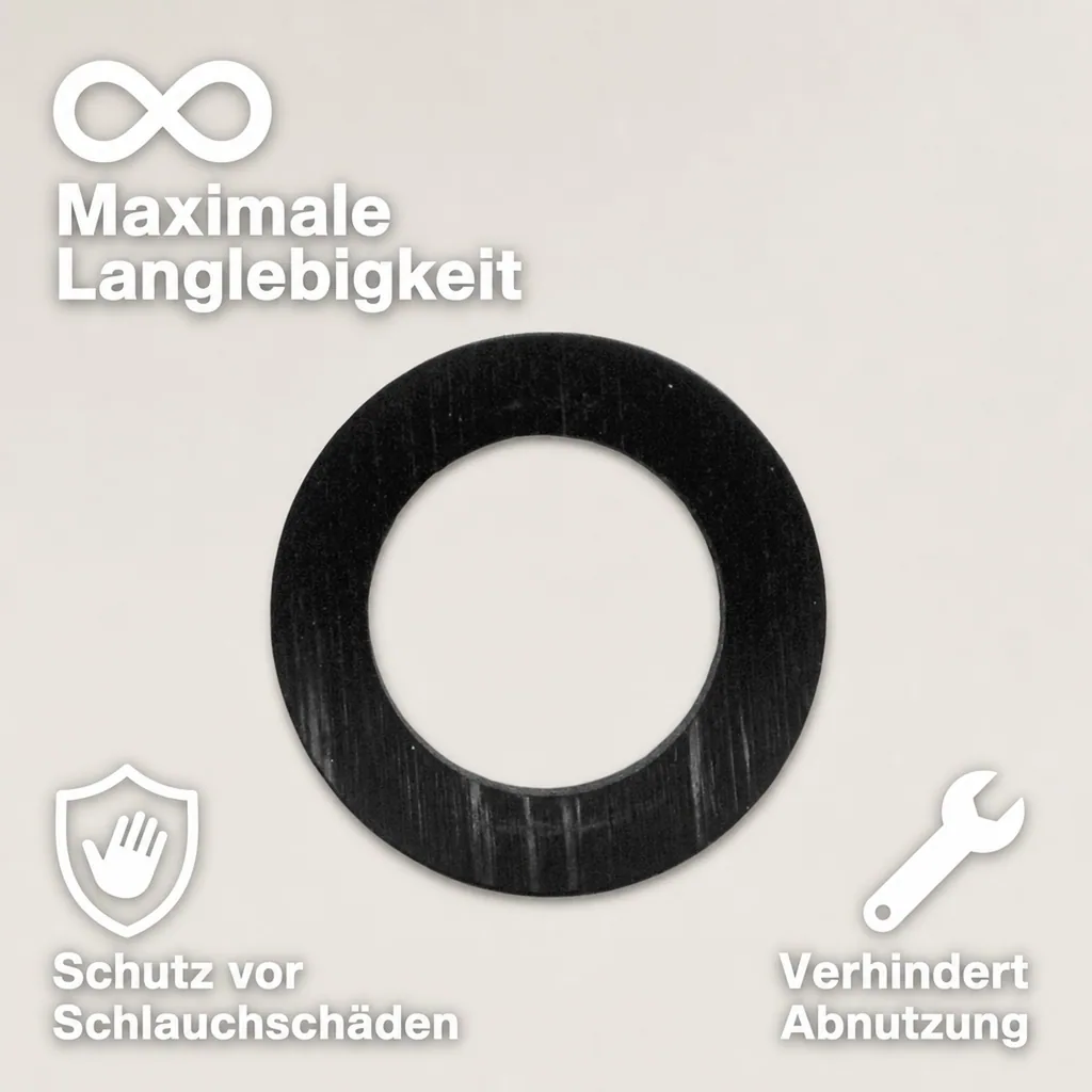 1 x Gummiring, Dichtung, Dichtring - Schwarz, Weich